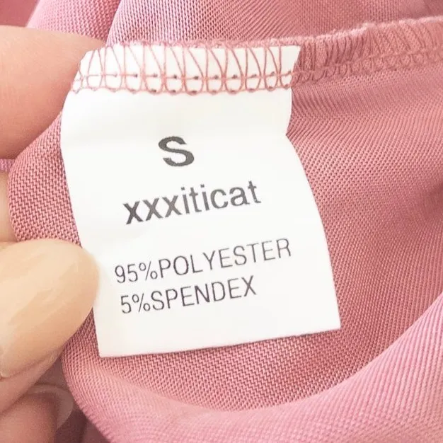 Y2K Womens Slip Dress Size S Pink Satin Cowl Neck Midi Coquette Minimalist Party - Image 8