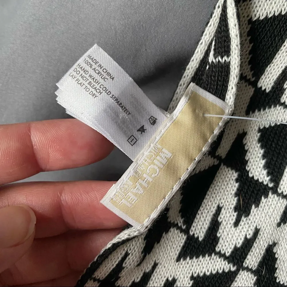 Michael Kors Black/white Scarf  NWT - Image 7