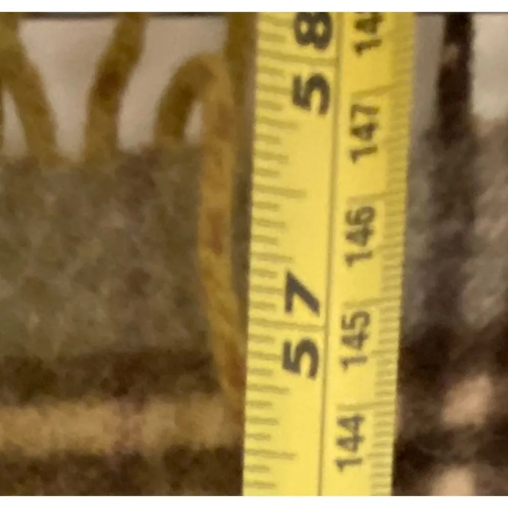 Burberry London Lambswool Fringe Plaid Scarf Green Unisex - Image 9