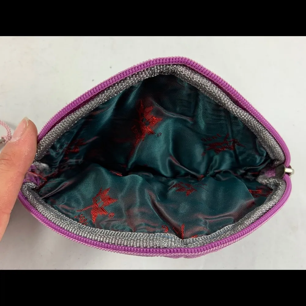 Novin washed Leather Purple Shell coin purse - Image 5