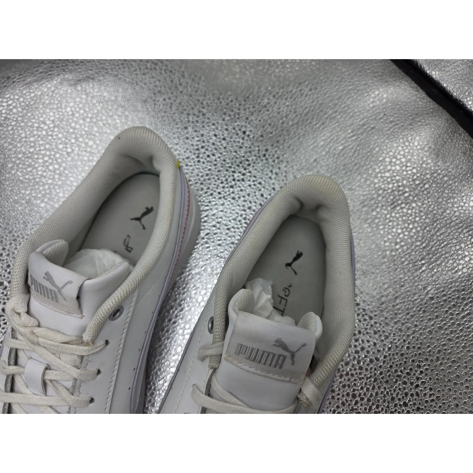 Puma Womens Vikky V2 Comfort White on White Shoes Sneakers Size 7.5 - Image 2