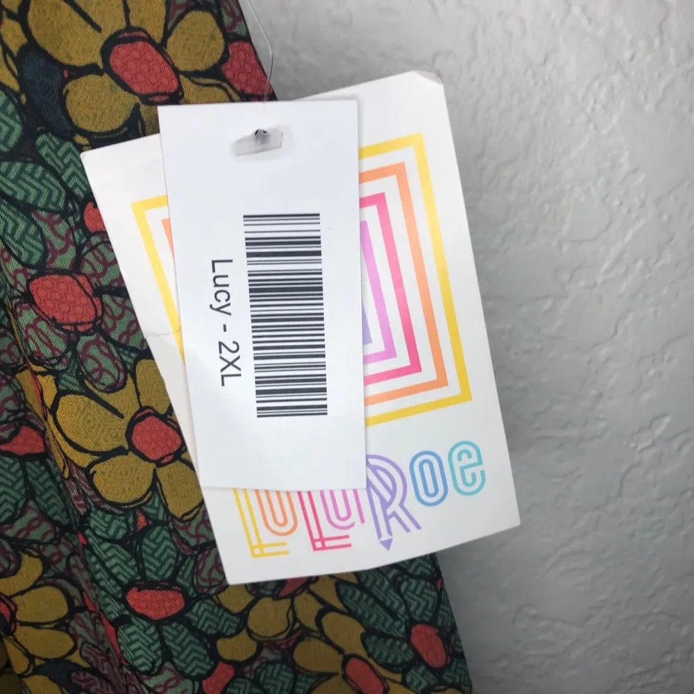LuLaRoe Skirt Floral Pattern Maxi Skirt The Lucy Sz 2X NWT Discontinued - Image 4