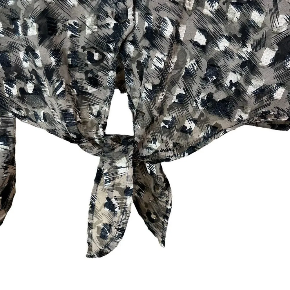 Vintage MGR Button Down Tie Long Sleeve shirt Size Large - Image 6