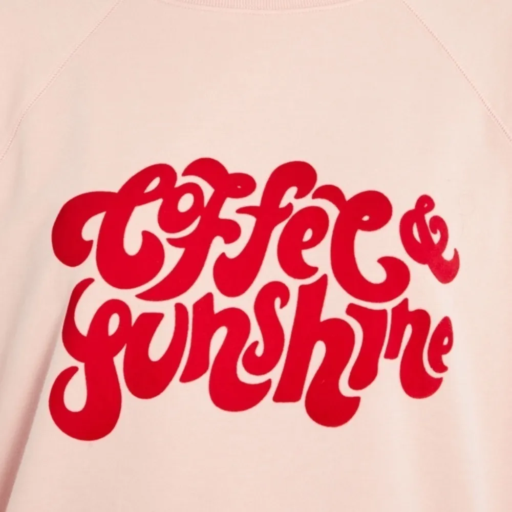 Coffee & Sunshine oversized baggy jumper statement sweatshirt size L - Image 5