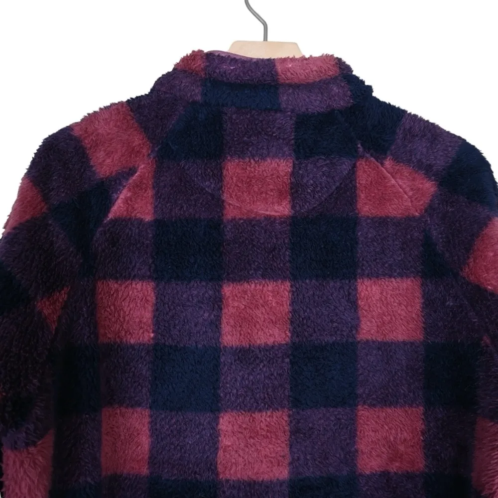 Simply Southern 1/2 Snap Front Quilted Sherpa Pullover Womens L - Image 5