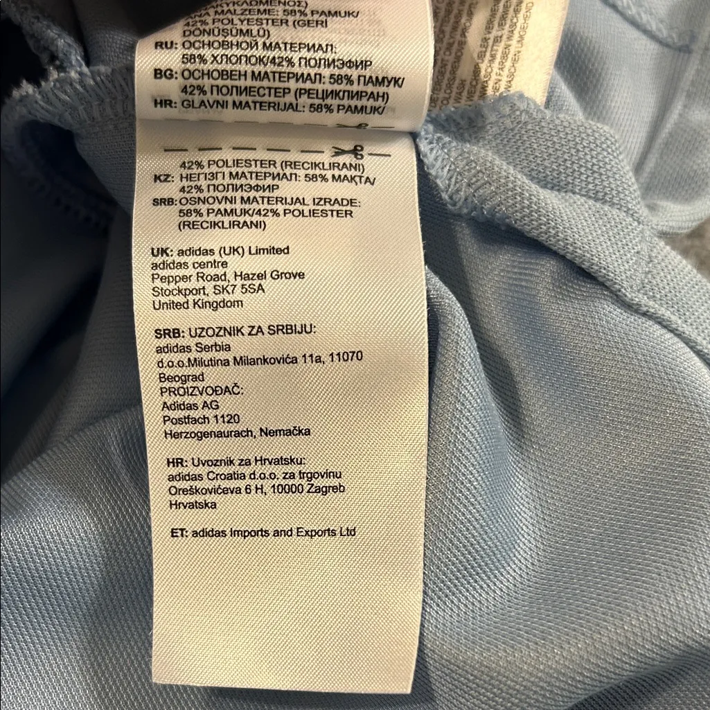 Adidas  Light Blue Polo Dress Size Small - Image 8