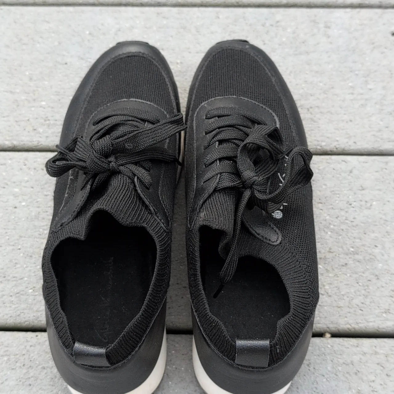 Gloria Vanderbilt Gardner Sneakers | Black Platform Sneakers - Image 6