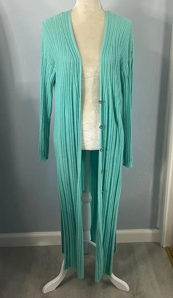 Free people • skinny mini ribbed duster cardigan sweater - Image 3