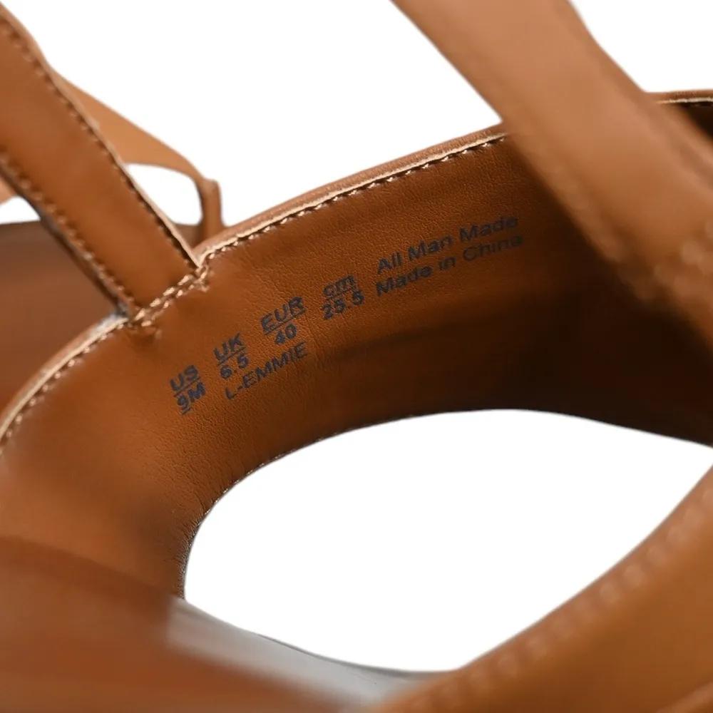 Franco Sarto Womens 9 Emmie Slingback Sandal in Tan NEW - Image 8