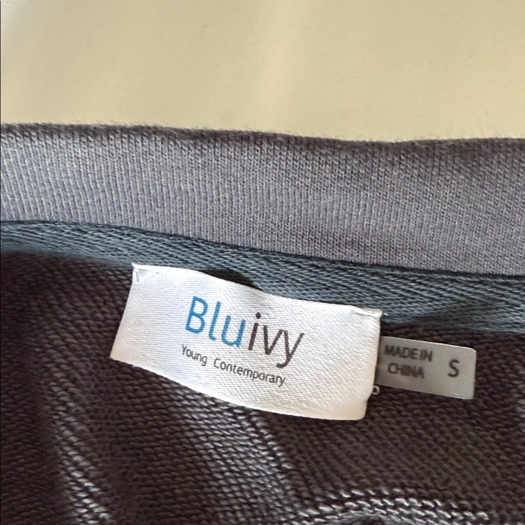 Bluivy Peplum Sweatshirt Gray - Image 9
