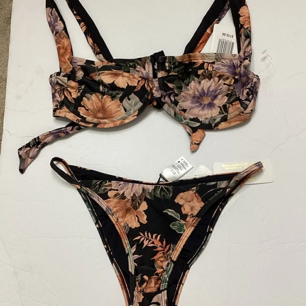 New. L*SPACE floral bikini. D-cup/L-bottom. Retails $198 - Image 11