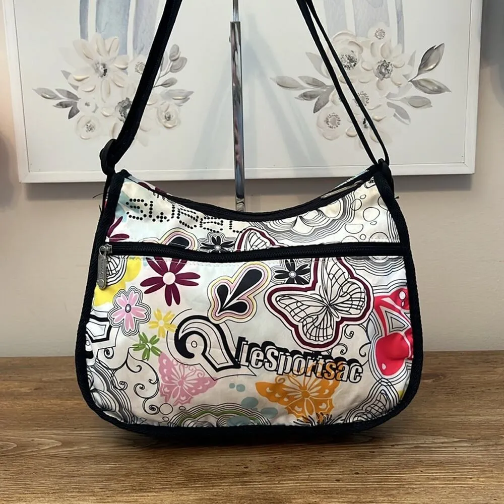 LeSportSac Classic Hobo in Butterfly and Floral Print - Image 4
