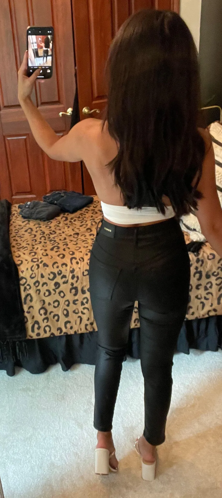 EXPRESS Black High Waisted Skinny Jeans - Image 2