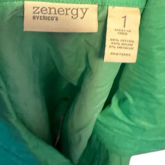 Zenergy by Chico's Green Jacket Size undefined - Image 6