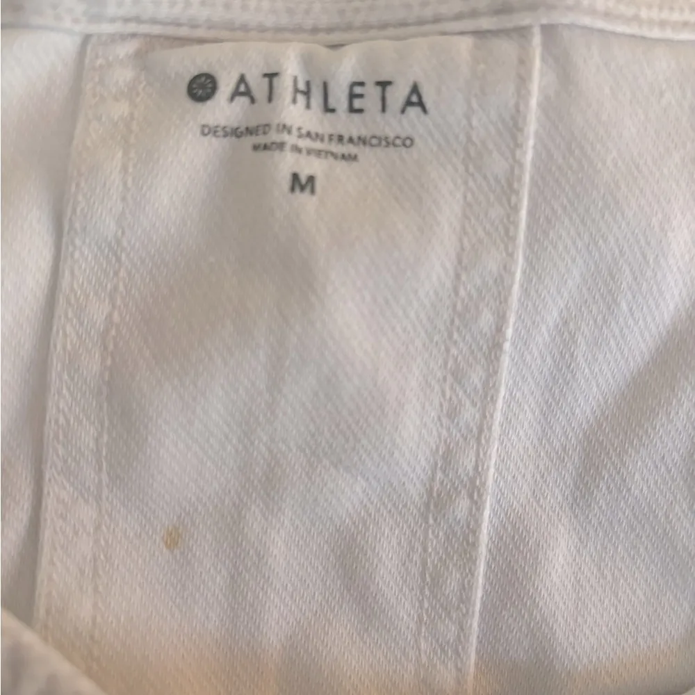 Athleta Farallon Printed Drawstring Waist Romper in Gray Size Medium - Image 7