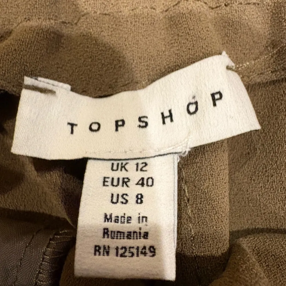 Tipshop trousers pants pull on pleated olive sz 10 - Image 3