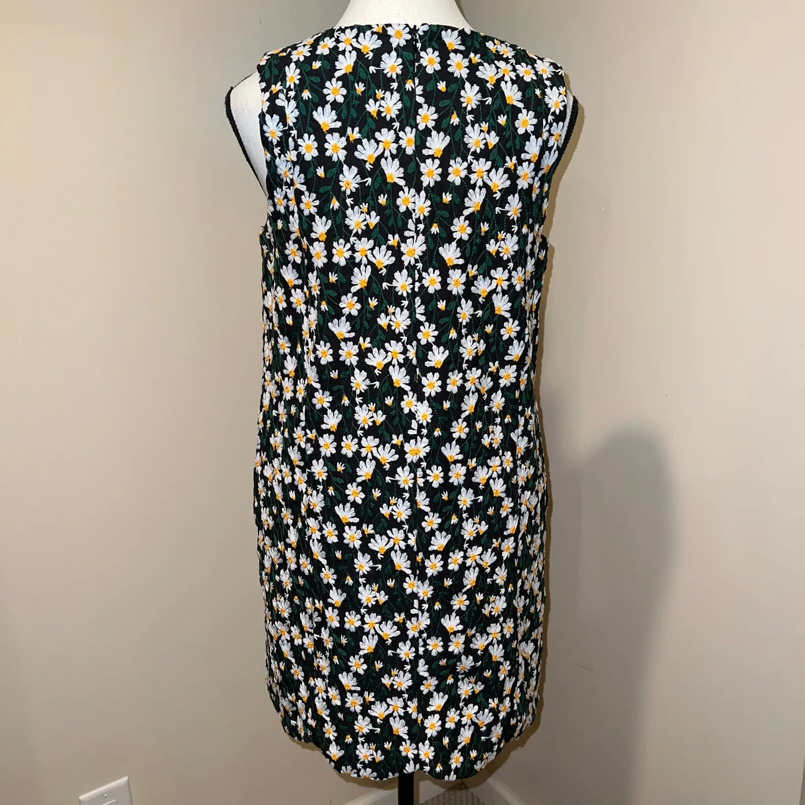 Lost + Wander Chamomile Hills Mini Shift Dress Embroidered Daisies NEW Size S - Image 8