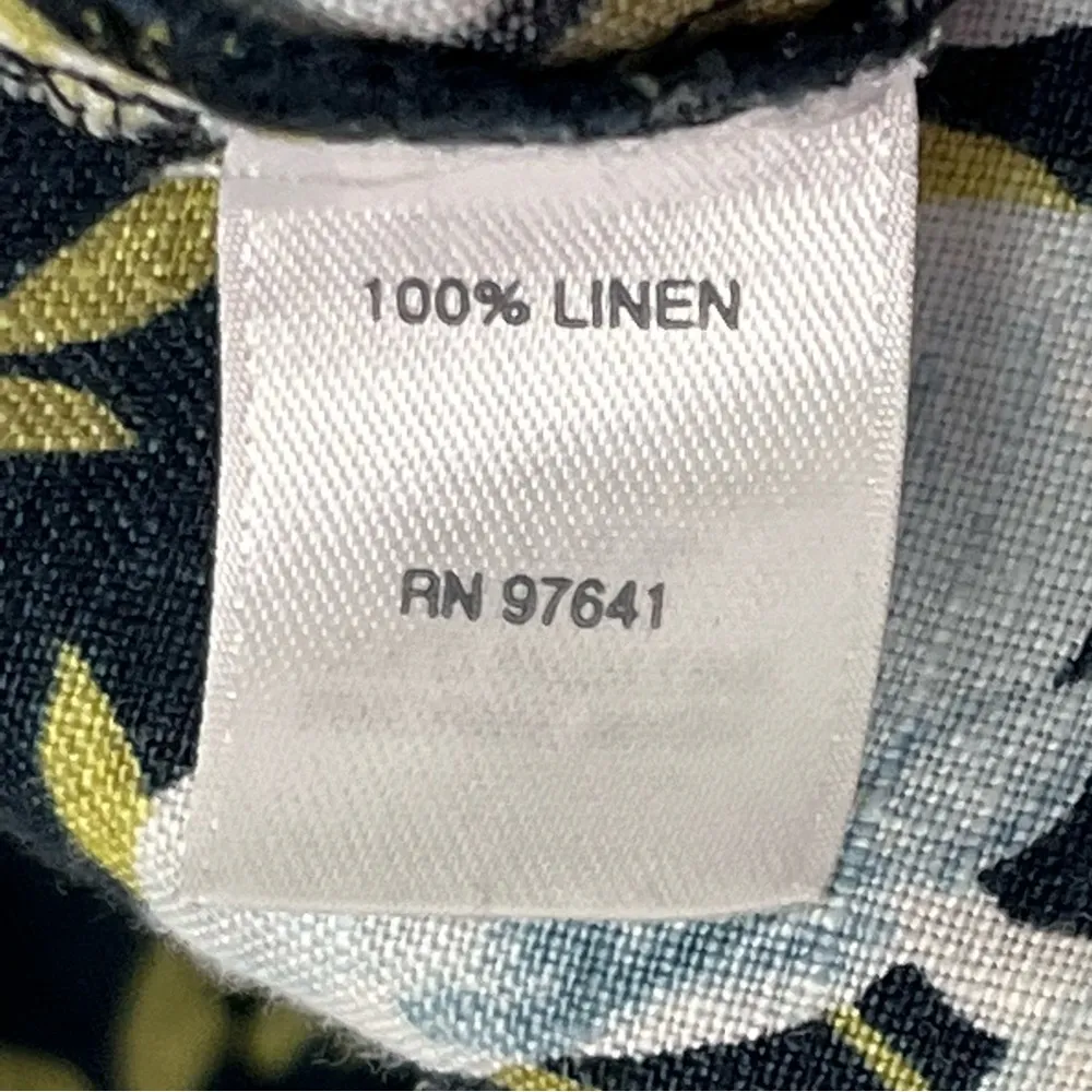 J. Jill Love Linen J.JILL 100% Linen Floral Side Pockets Shift Dress, Small - Image 4