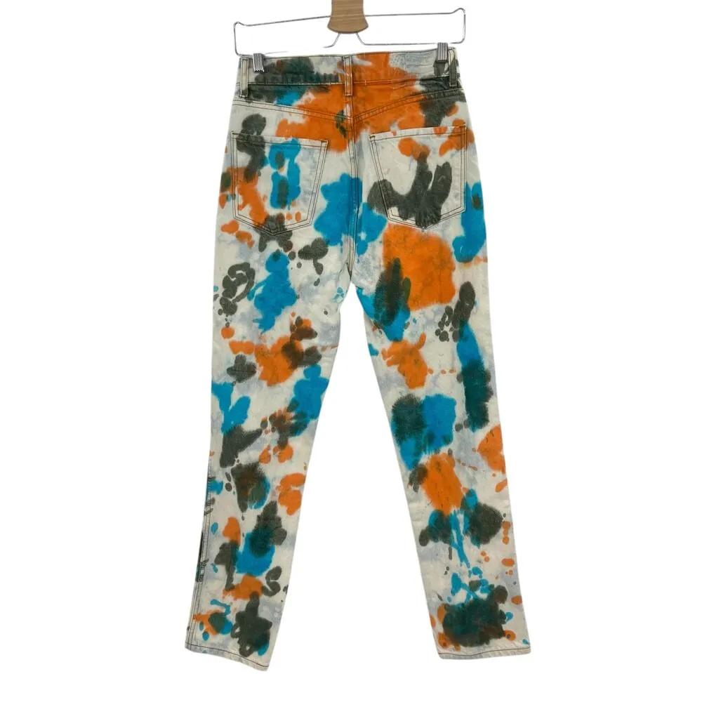 Revice Denim Ex-Boyfriend Jeans Making Dreams Wash Denim Tie-Dye‎ Size 27 - Image 7