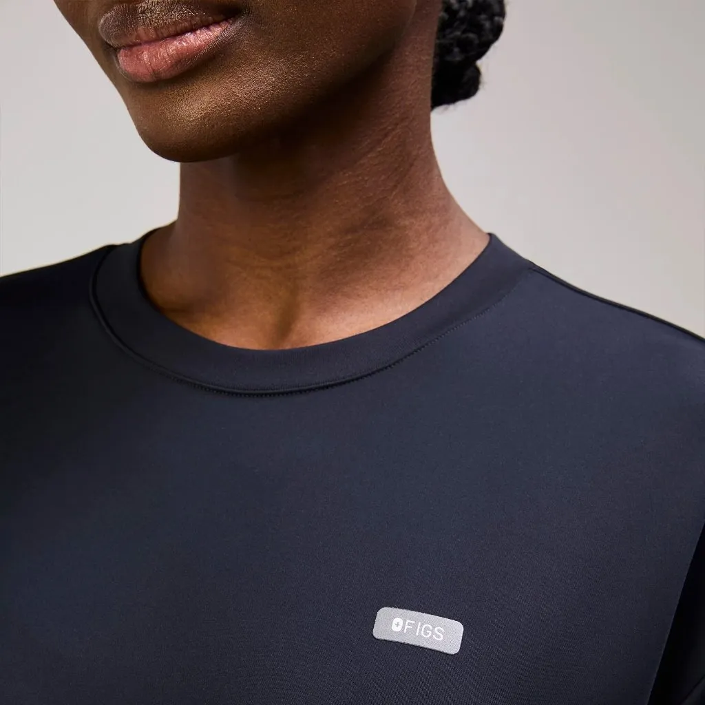 Figs Cornelia FORMx Crewneck Scrub Top in Navy, Size X-Small - Image 3