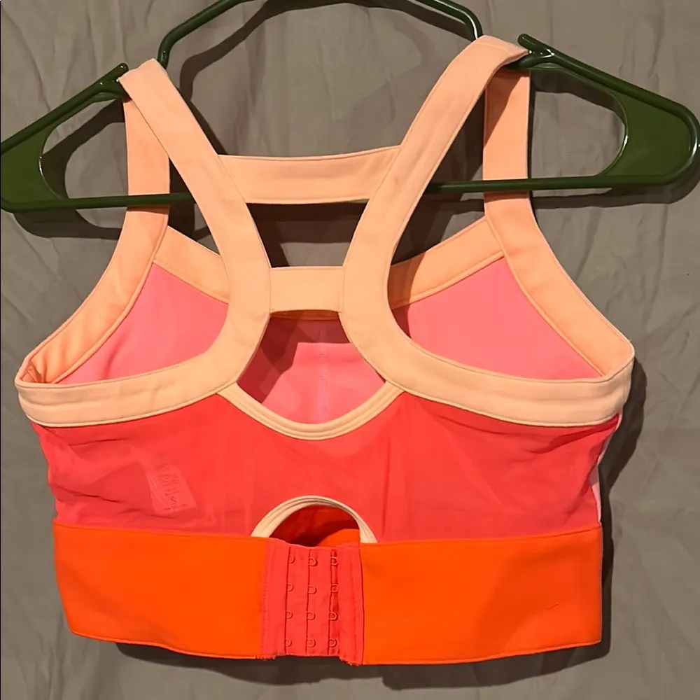 Fabletics Pink and Orange Colorblock Bra Intimates - Image 2