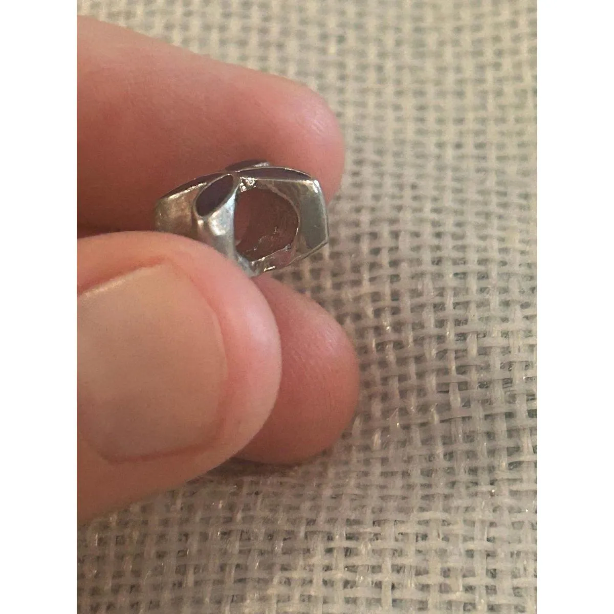 A490 charm bracket silver plated 5 pcs Gray - Image 8