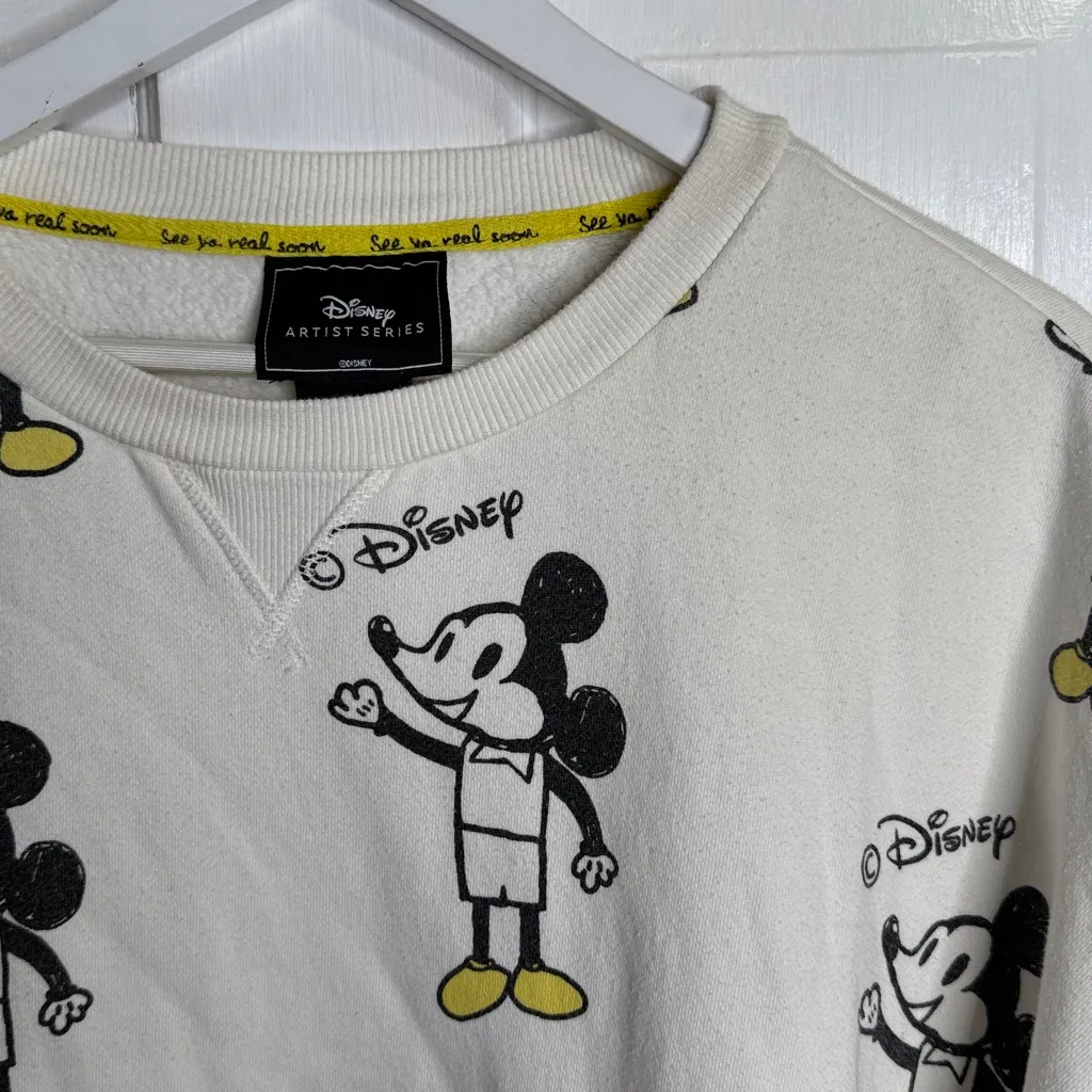 Disney Artist Series Unisex Mickey Mouse Sweatshirt W1875 Sz XXL - Image 4