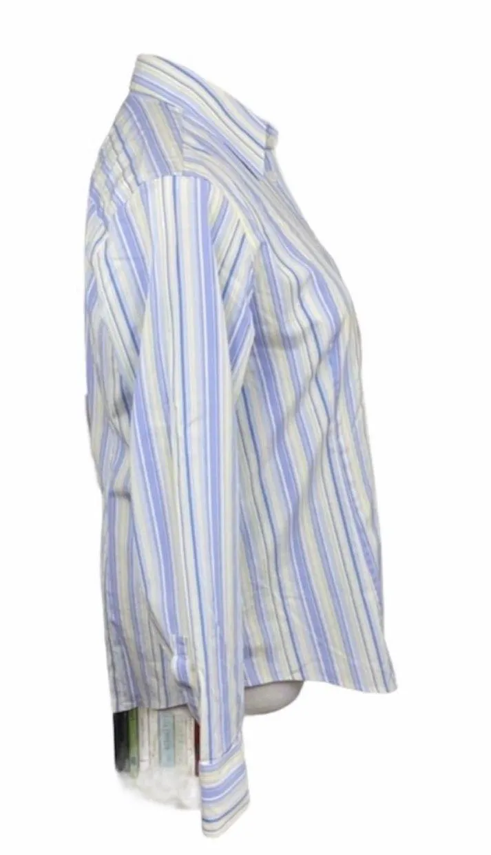 Stretch Classic Striped Button Down Shirt - Image 4