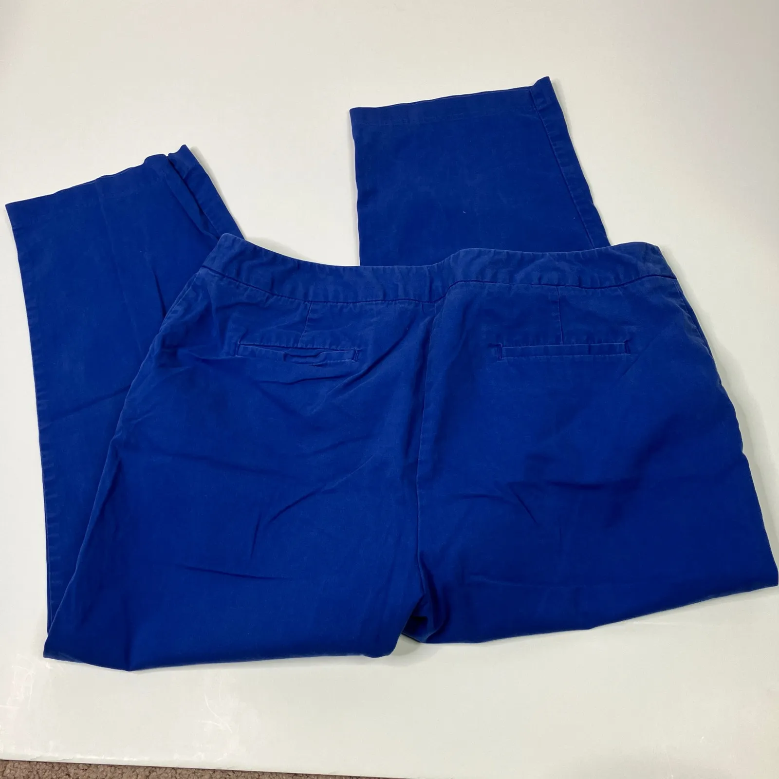 Chico's | Blue Chino Capri Pants Cotton Spandex Chicos 2/US 12/L - Image 5