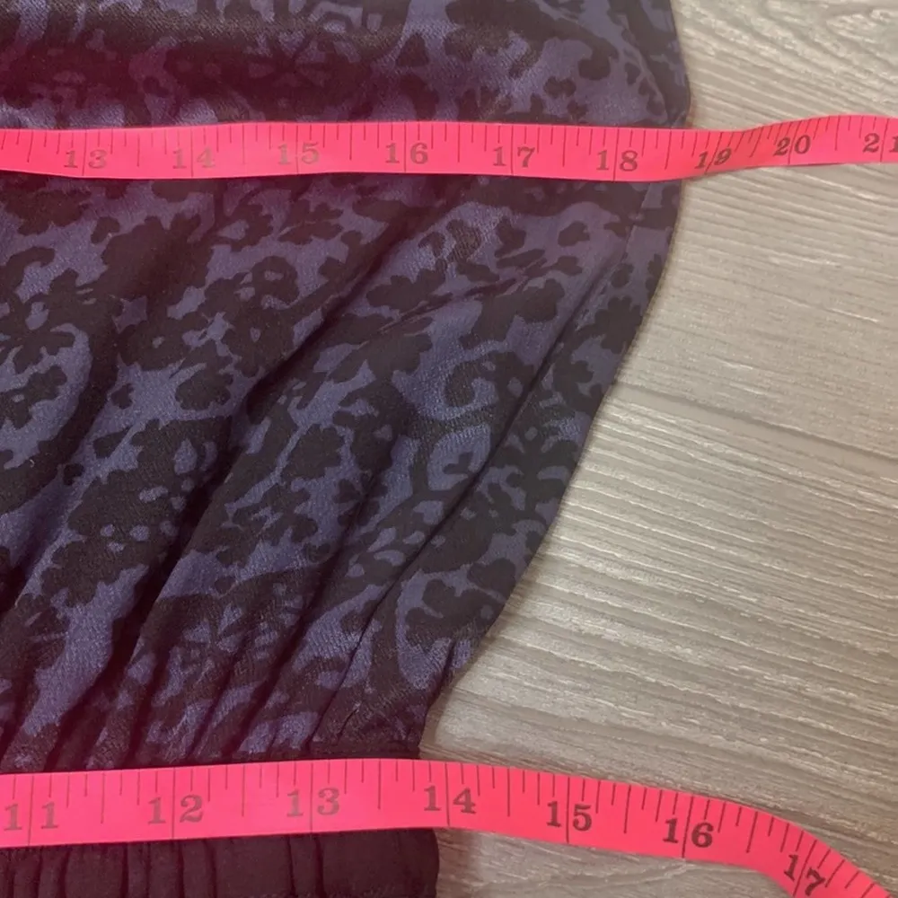 Day Birger et Mikkelsen Denmark paisley dress blue black sz 36 - Image 5