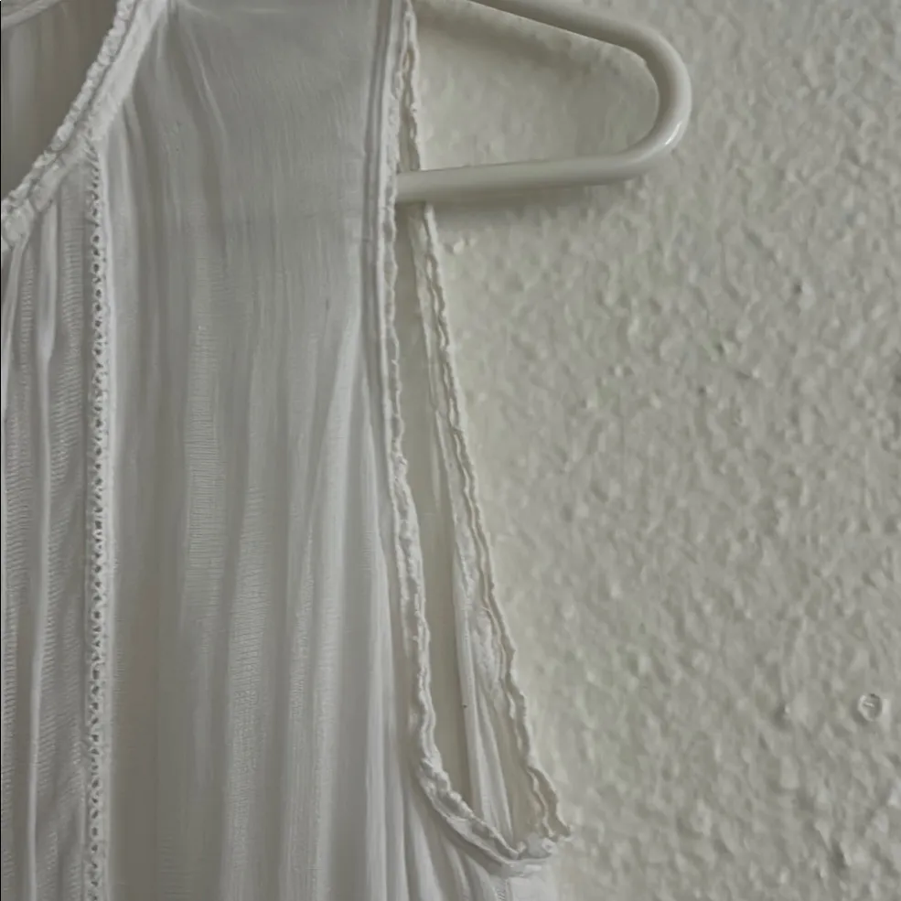 Mango White Ribbed Knit dress - Image 7