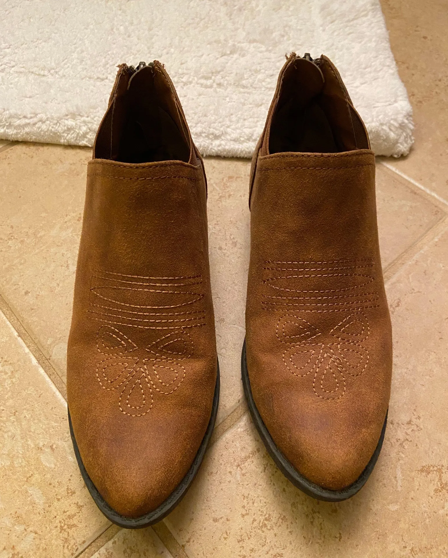 Zipper Back Western Booties - Image 2