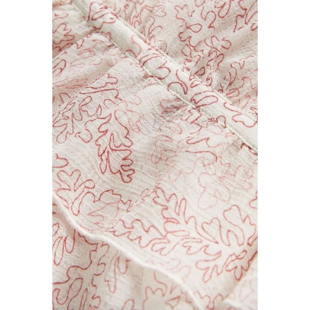 Ted Baker Evelyna Printed Texture GGT Mini Dress Ivory Womens Size 3 Medium 8 - Image 7