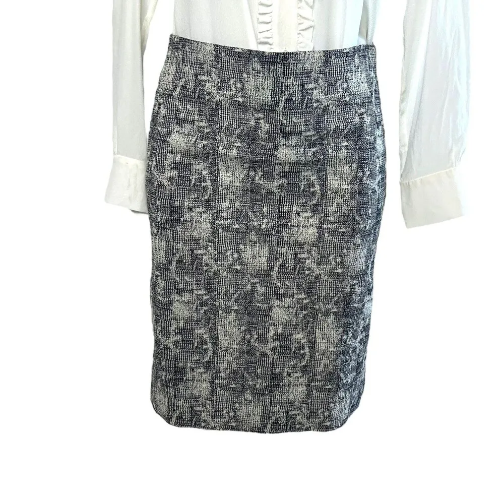 MM LAFLEUR Noho Skirt Crackle Jacquard Zipper Side Lined Womens Size 2 - Image 2