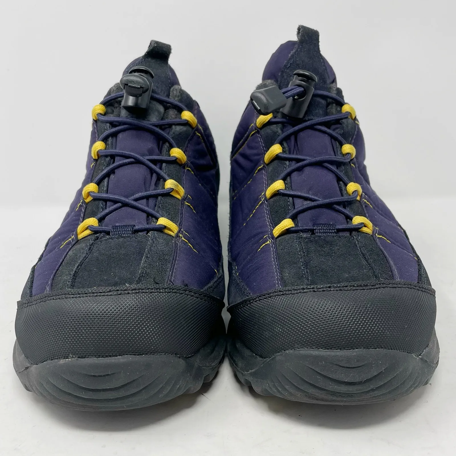Lands' End Blue Purple Suede Quilted Walking Hiking Sneakers Womens 9 - Image 3