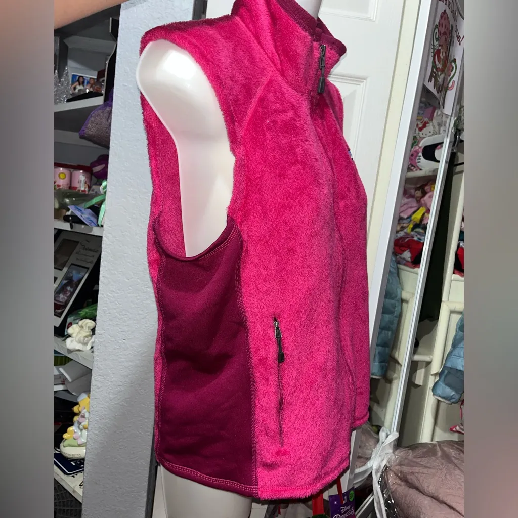 Patagonia Bright Pink Fleece Vest - Image 3