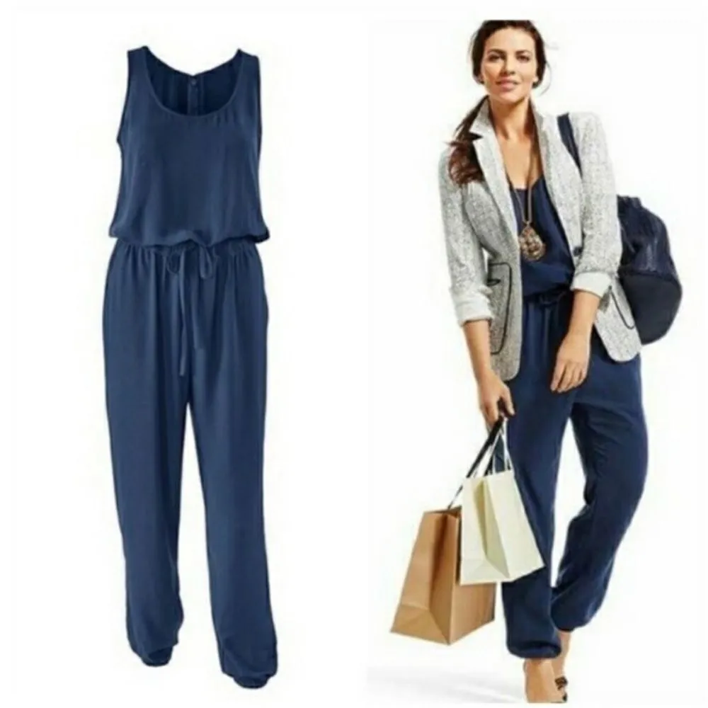 CAbi  French Navy Jumpsuit - Image 3