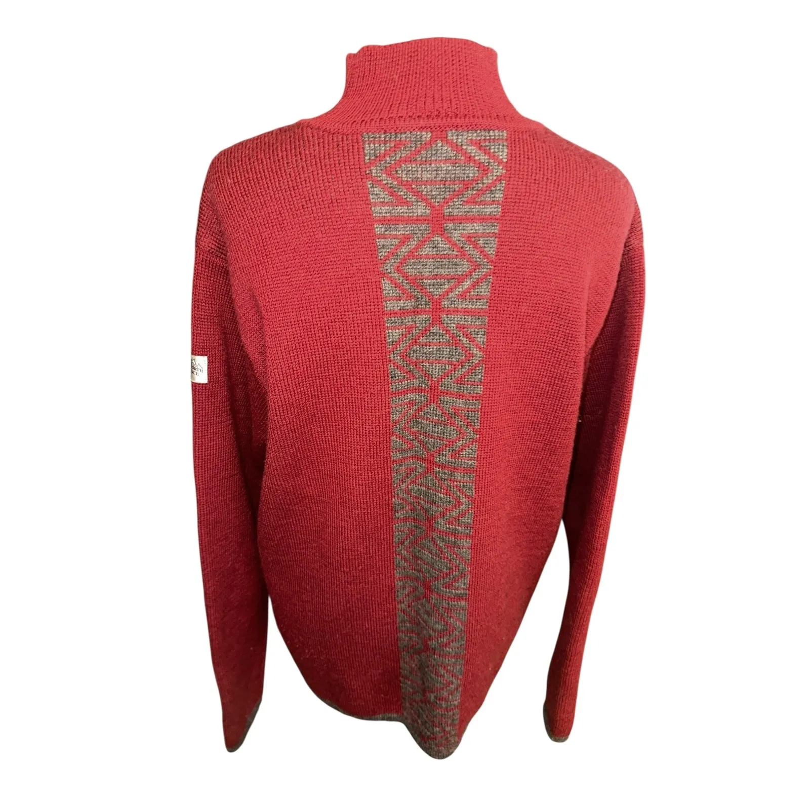 The North Face Women's Red Sweater Large Mock Neck - Image 3