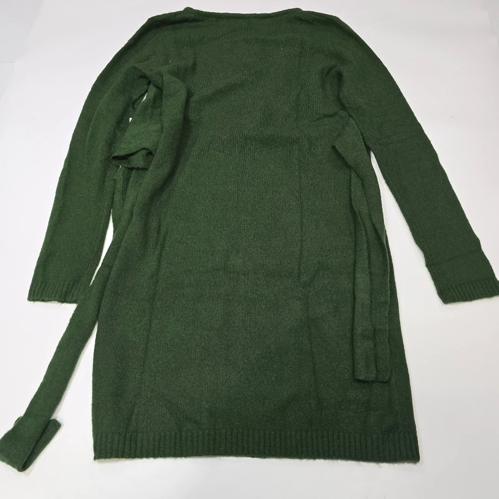 LPA Sean Wrap Dress in Green Medium - Image 12