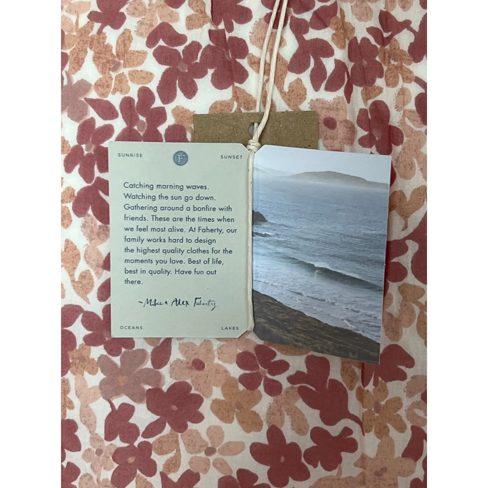 Faherty Mira Sleeveless Maxi Dress in Figueroa Floral Size L 57"L Loose NWT $178 - Image 16