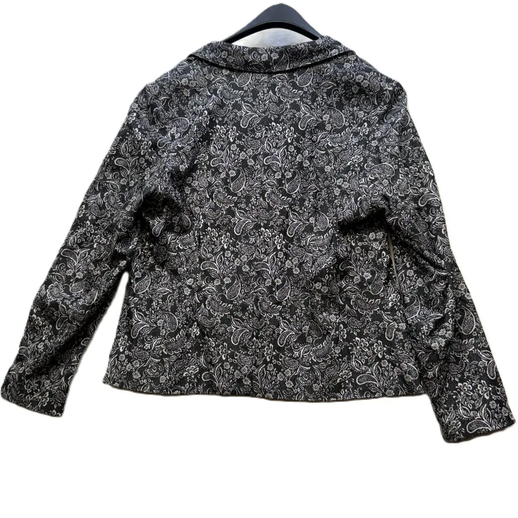 Isaac Mizrahi Live Paisley Print Blazer Women’s size 14 - Image 8