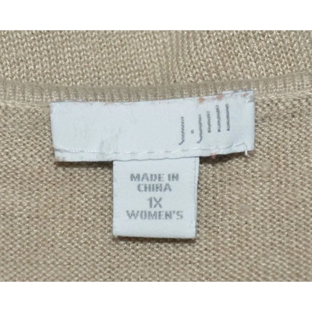 J. Jill Womens Tan V - Image 7