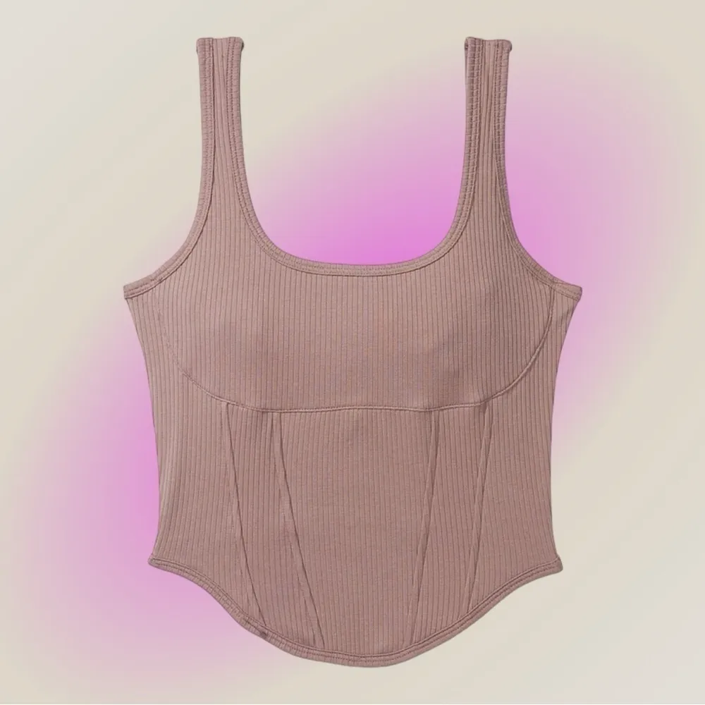 VICTORIA SECRET THE CINCHED CORSET TOP BRALETTE ICED COFFEE SZ XXL - Image 2