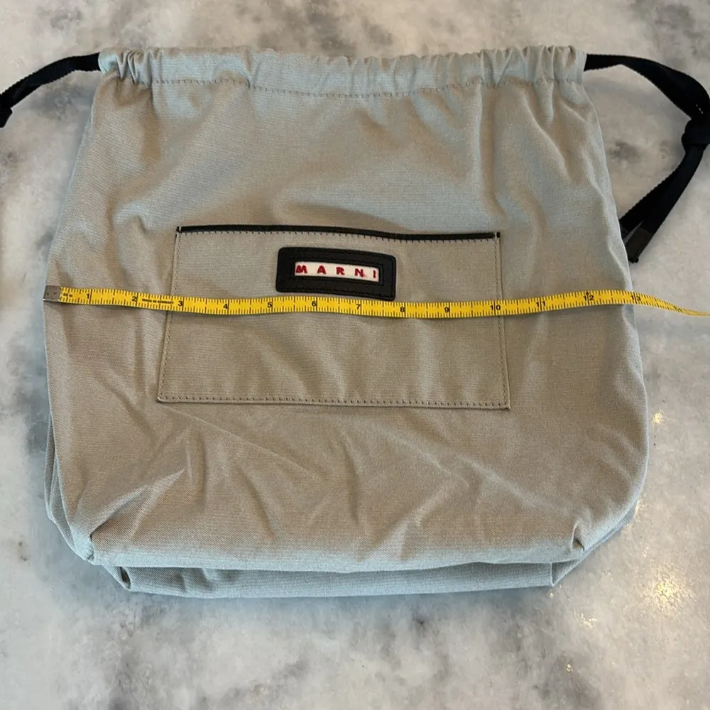 MARNI Drawstring Bag Tan - Image 8