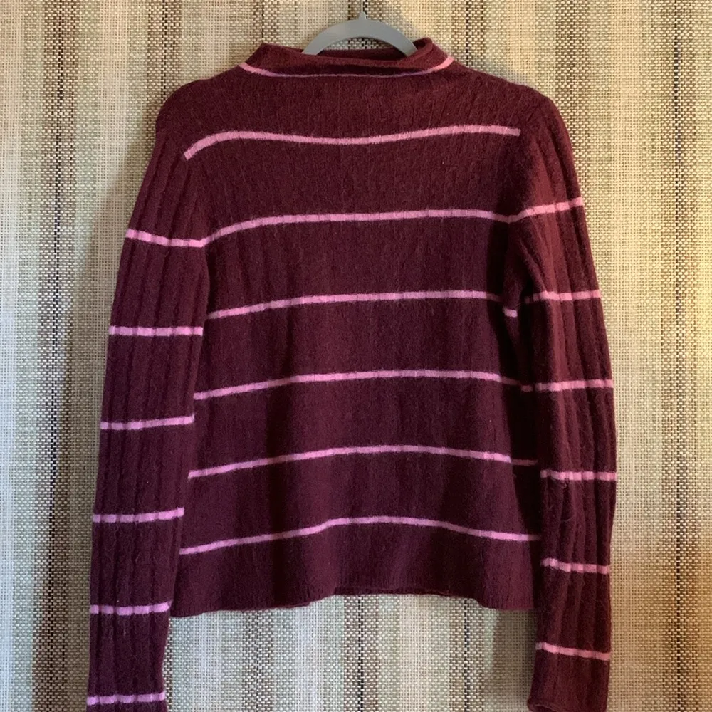 Madewell  Sweater Size Small Women’s Red Pink Top Long Sleeve Winter Clothing - Image 5