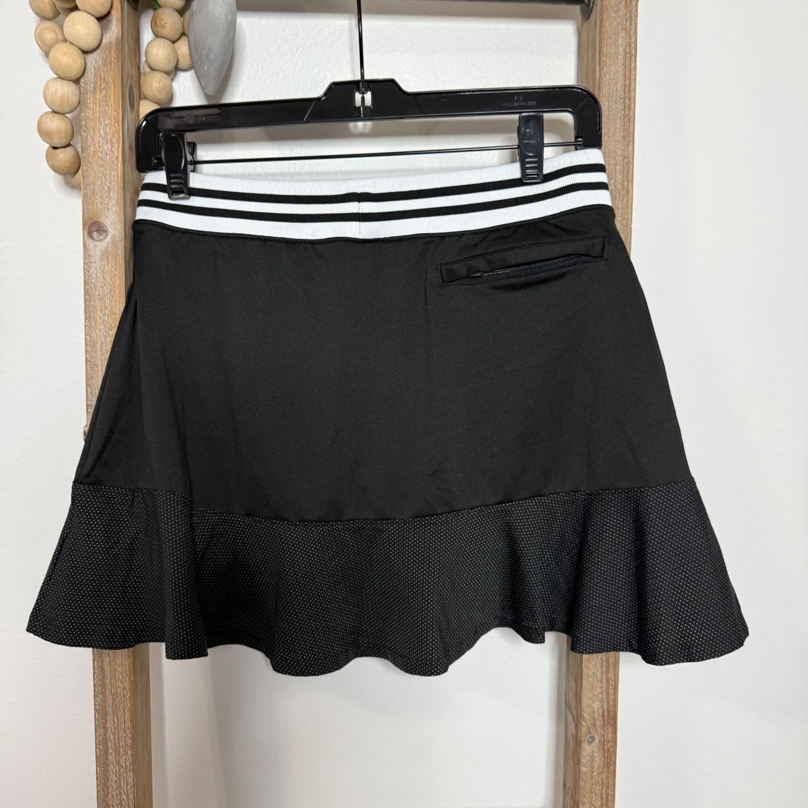 Slazenger Tennis Golf Black White Mini Skort Size Small - Image 5