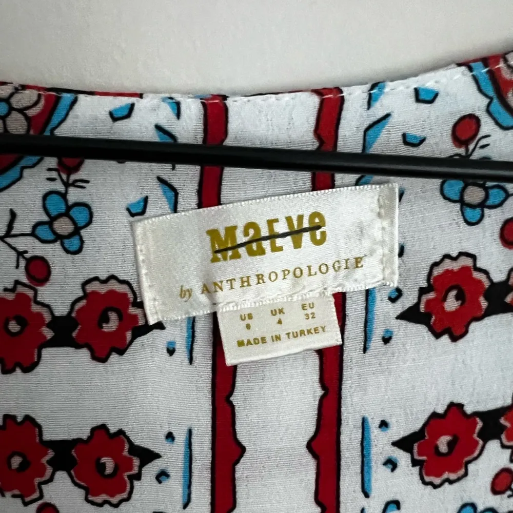 Anthropologie Maeve Praslin Dress in Geometric Tile Print 0 - Image 7