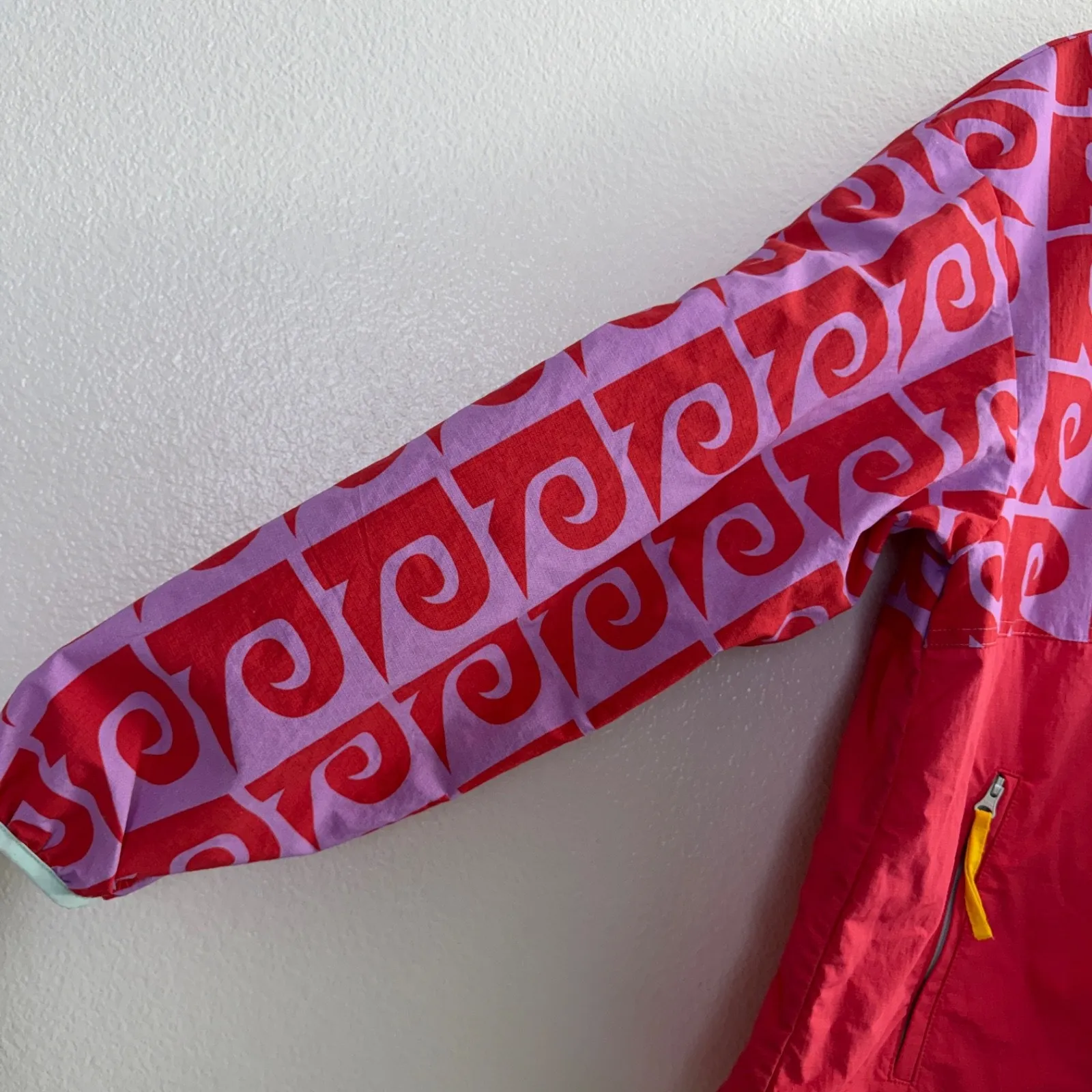 Rhode Abby Windbreaker Jacket Womens Small Cherry Purple Full Zip Outdoor Hooded Red - Image 4
