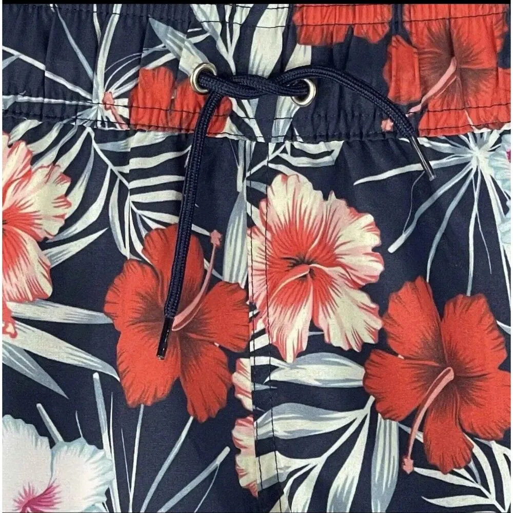 Kyodan Swim Large Board Shorts UPF 40 Quick Dry Floral Hawaiian Drawstring New - Image 2