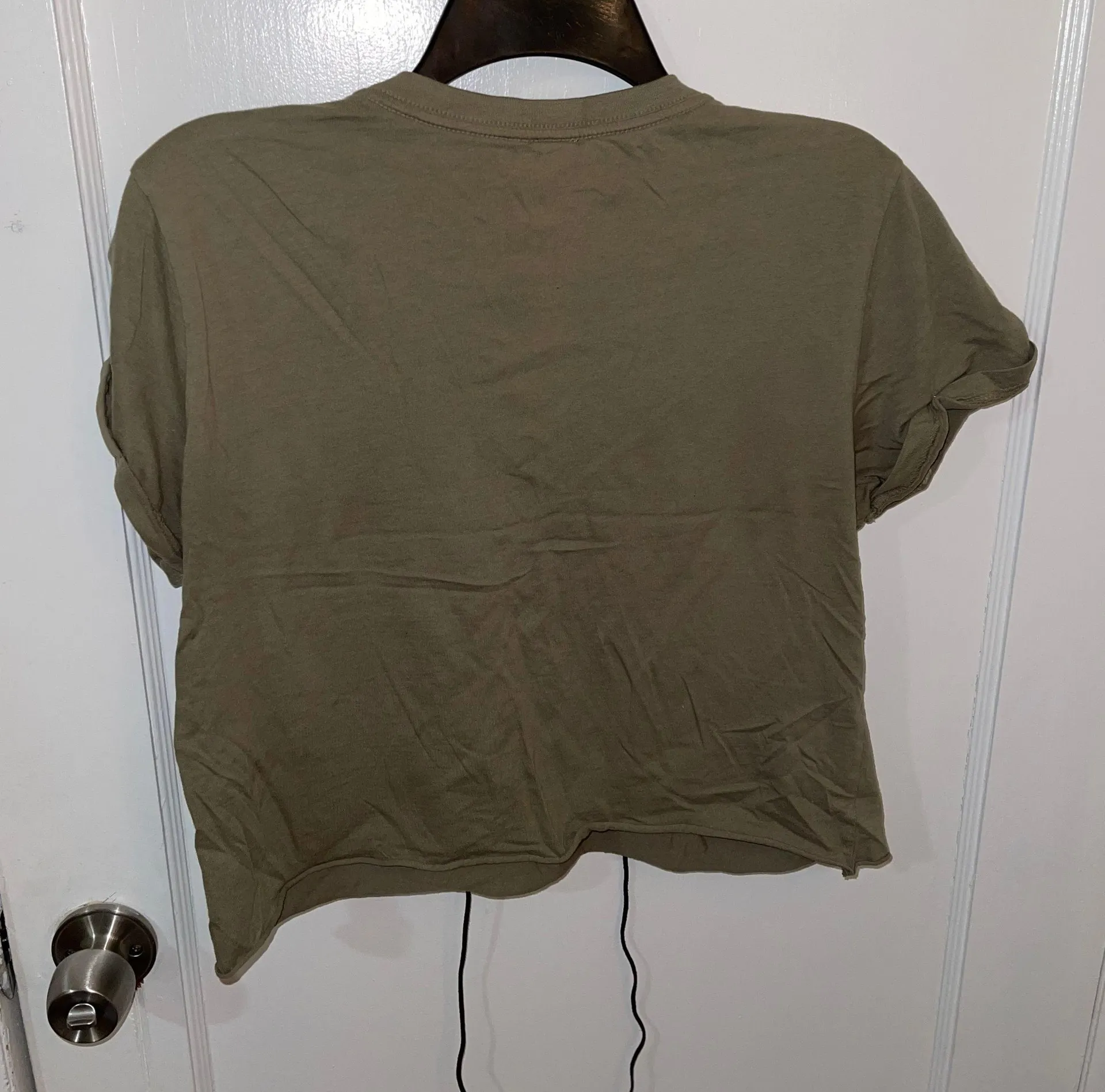 Army Green Tie Up Shirt - Image 3